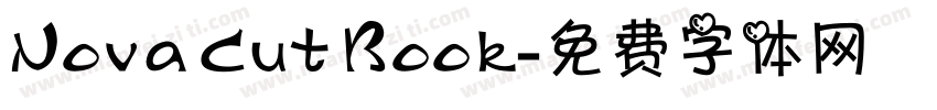 Nova Cut Book字体转换